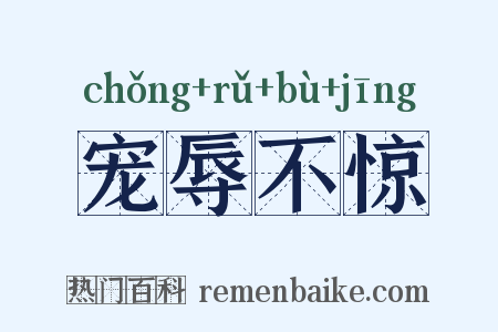 宠辱不惊是什么意思的图片